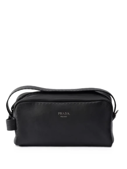 Мужская сумка на плечо Prada из кожи наппа, черная