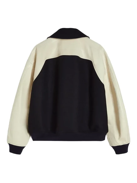 Мужская куртка-бомбер Jil Sander двухцветная, синяя