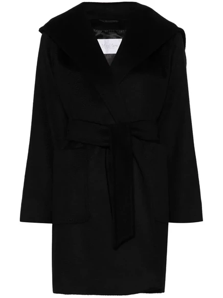 Женское пальто Max Mara Rialto, верблюжья шерсть, черное