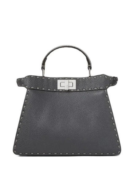 Женская сумка-тоут Fendi Peekaboo ISeeU small, темно-синяя