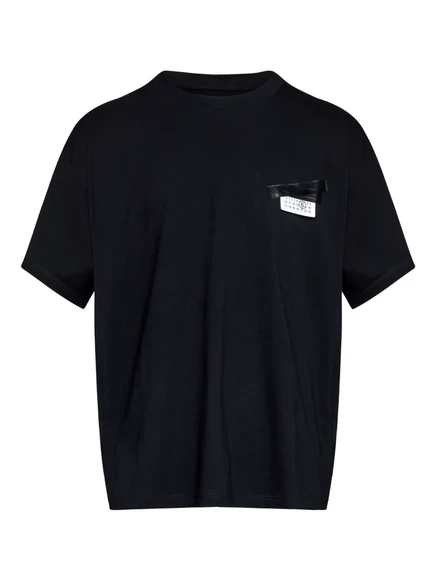Футболка с цифровым принтом MM6 Maison Margiela black