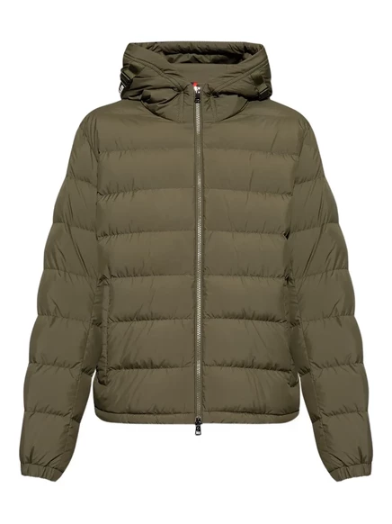 Мужская пуховая куртка Moncler Laveraet с капюшоном, оливковая