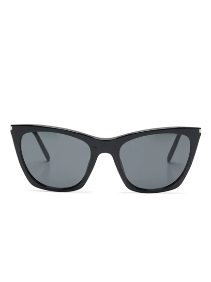Унисекс солнцезащитные очки Saint Laurent Eyewear SL 214 Kate, черные