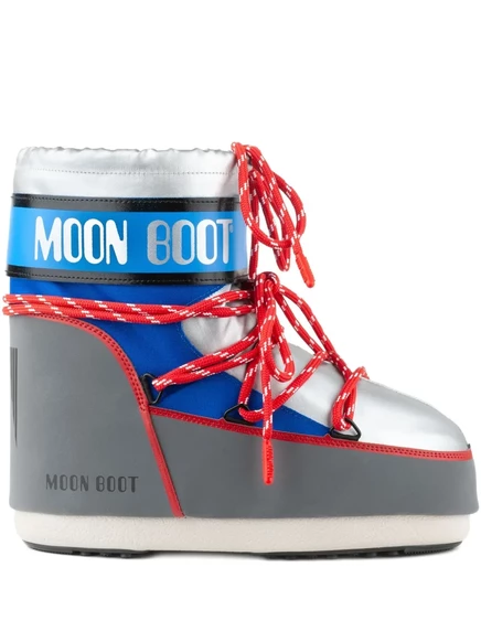 Унисекс сапоги Moon Boot Icon Low, зимние, серебристые