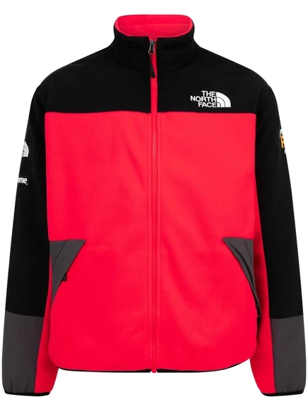 Мужская флисовая куртка Supreme x The North Face RTG, красная