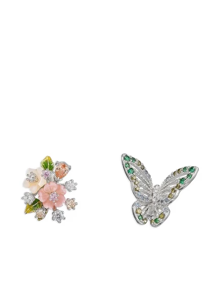 Женские серьги Anabela Chan Butterfly Bouquet 14K, серебристые