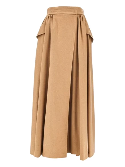Плиссированная юбка Max Mara Eufemia neutrals