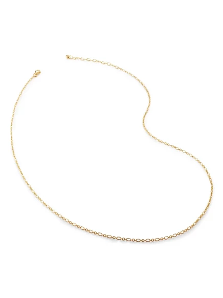 Женское колье Monica Vinader Woven Chain, позолота 18 к, золотистое