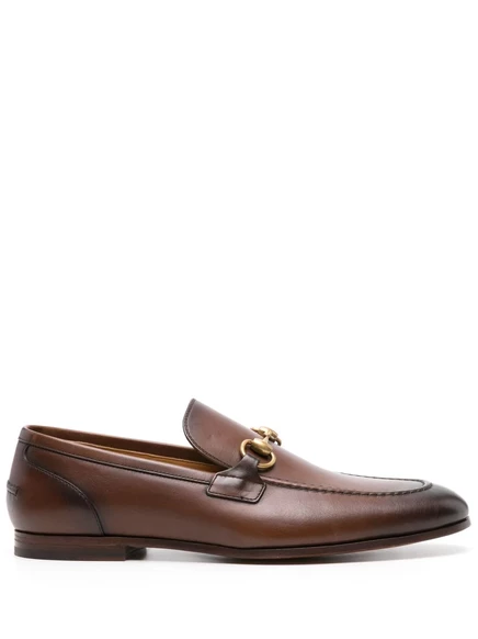 Кожаные мокасины от Gucci Jordaan brown