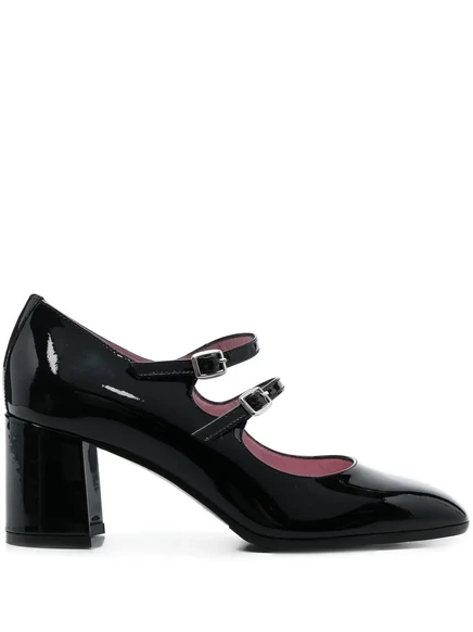 Кожаные туфли Mary Jane Carel Paris Alice 60 мм из кожи Мэри Джейн black