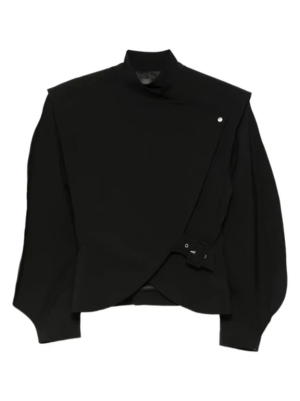 Женская куртка Mugler с пряжками, черная