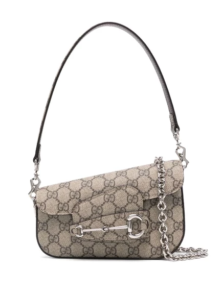 Женская сумка Gucci Horsebit 1955 мини, нейтральная