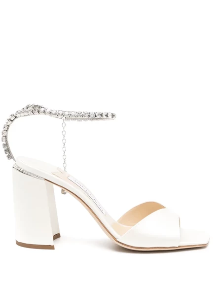Женские босоножки Jimmy Choo Saeda 85 мм, белые