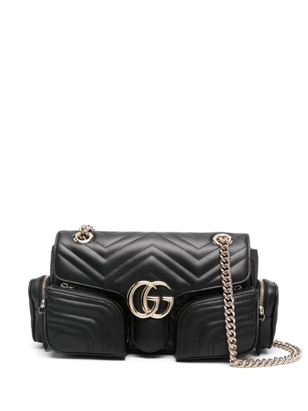 Маленькая сумка через плечо Gucci GG Marmont black