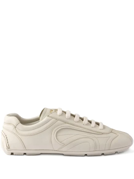 Кроссовки Prada Montecarlo из кожи наппа neutrals