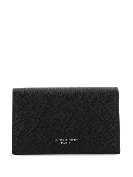 Мужское портмоне для карт Saint Laurent, черное