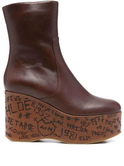 Ботинки Chloé 80mm Maxime brown