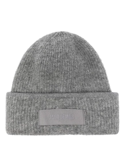 Унисекс шапка-бини Jacquemus Le Bonnet Gros Grain, серая