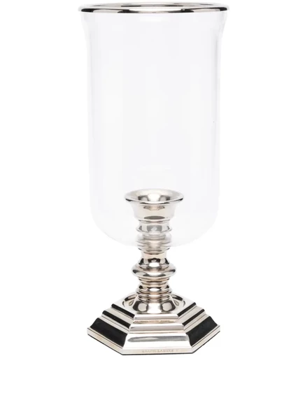 Подсвечник-ураган Ralph Lauren Home Classic Large, серебристый