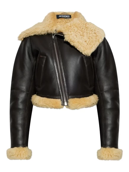 Куртка на молнии Jacquemus Aviatore brown