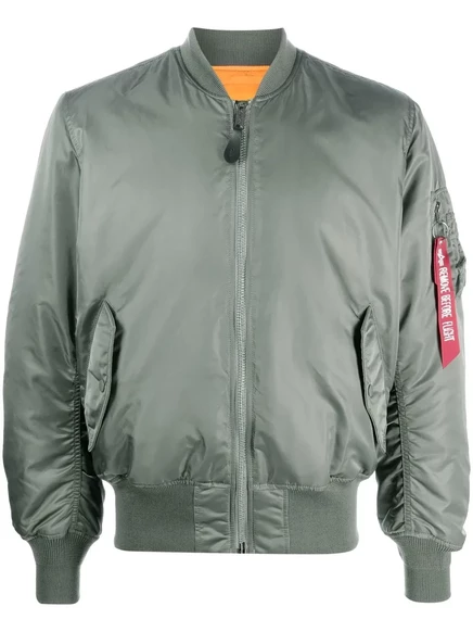 Унисекс бомбер Alpha Industries MA-1, зеленый