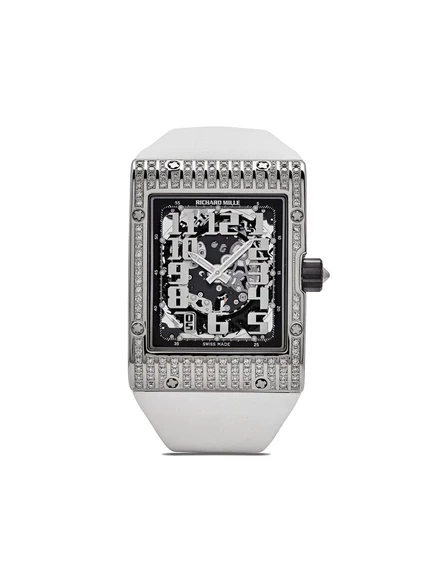 Часы Richard Mille RM 016 50 мм белое золото, черные