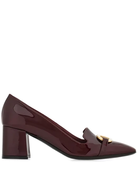 Туфли-лодочки Ferragamo 60 мм Gancini red