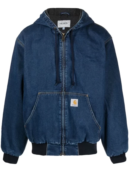 Мужская джинсовая куртка с капюшоном Carhartt WIP OG, синяя