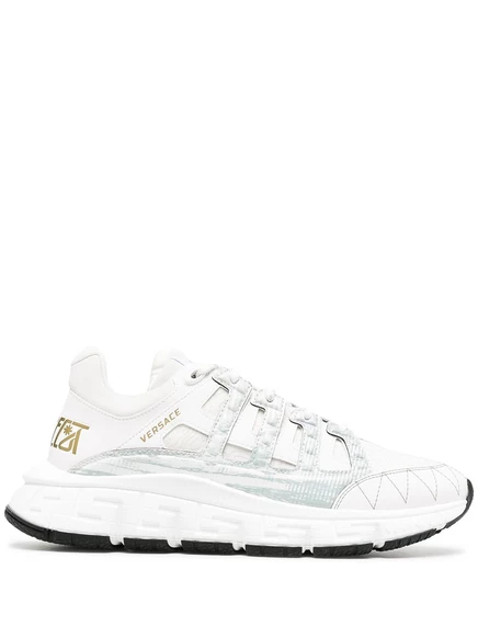 Кроссовки Versace Trigreca с низким берцем white