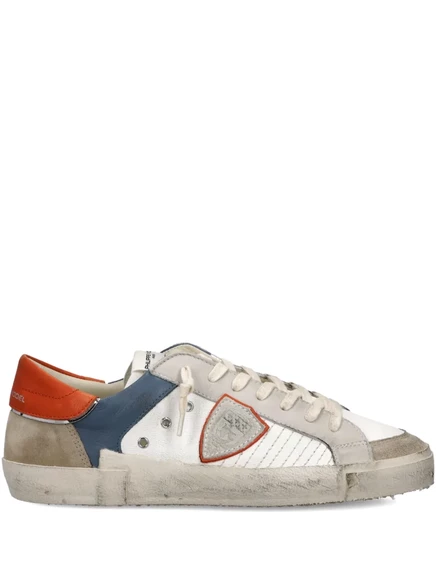 Кроссовки с низким берцем Philippe Model Paris Prsx с цветными вставками white