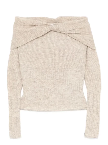 Женский свитер Reformation Florie Twist, бежевый