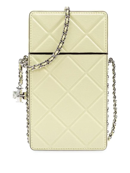 Сумка для телефона с логотипом Tory Burch в виде таблички  yellow