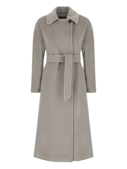Женское пальто Max Mara Tenzone с поясом, светло-серое