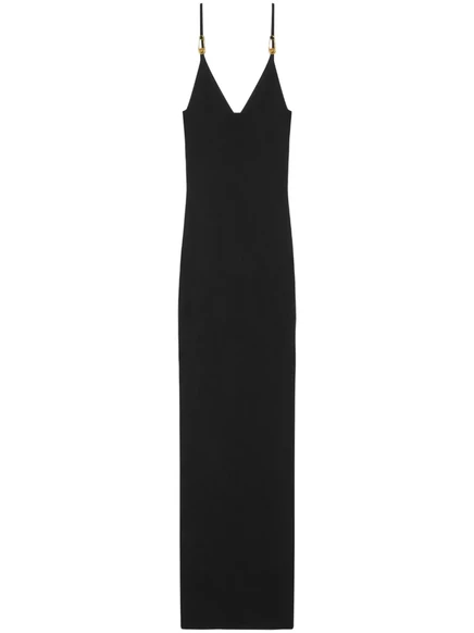 Женское платье Versace Safety Pin миди, черное