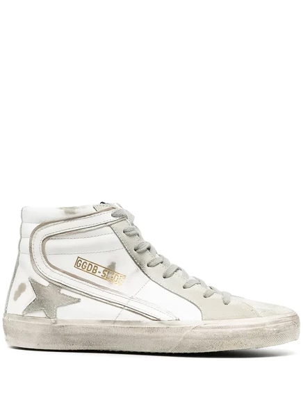Кроссовки Golden Goose со звездой, белые