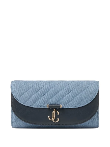 Женский клатч Jimmy Choo Curve стеганый, голубой