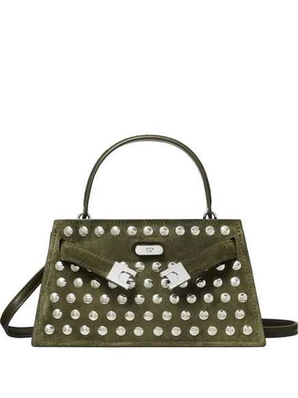 Женская мини-сумка-тоут Tory Burch Lee Radziwill, темно-оливковая