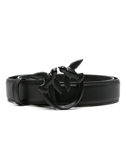 Кожаный ремень PINKO Love Berry black