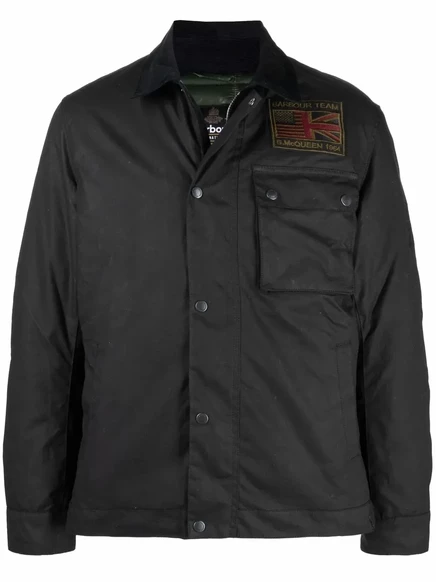Мужская куртка Barbour в вощеной отделке, черная