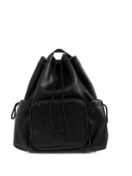 Рюкзак EA7 Emporio Armani со шнурком, черный