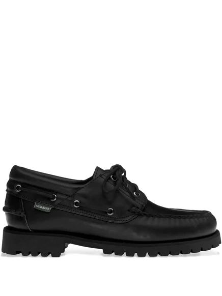Мужские кожаные лоферы Sebago Acadia, черные