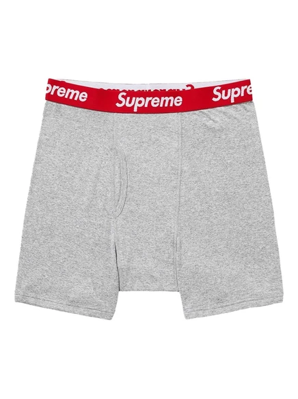 Мужские боксеры Supreme Hanes, 2 шт., серые
