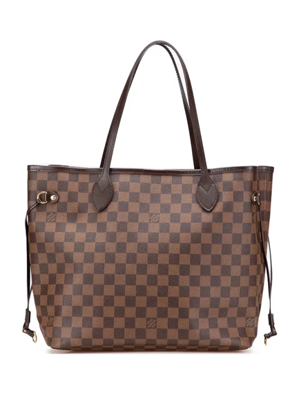 Сумка-тоут Damier Ebene Neverfull MM, бывшая в употреблении у Louis Vuitton в 2013 году brown