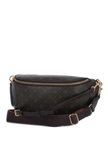 Женская поясная сумка Tory Burch T-monogram, коричневая