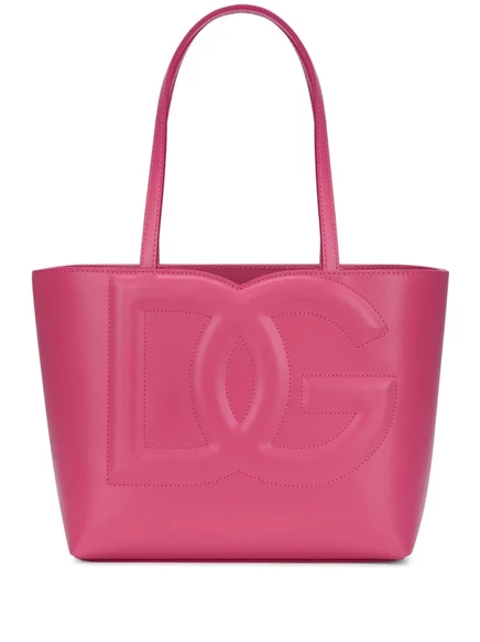 Маленькая сумка-тоут Dolce & Gabbana с логотипом DG pink