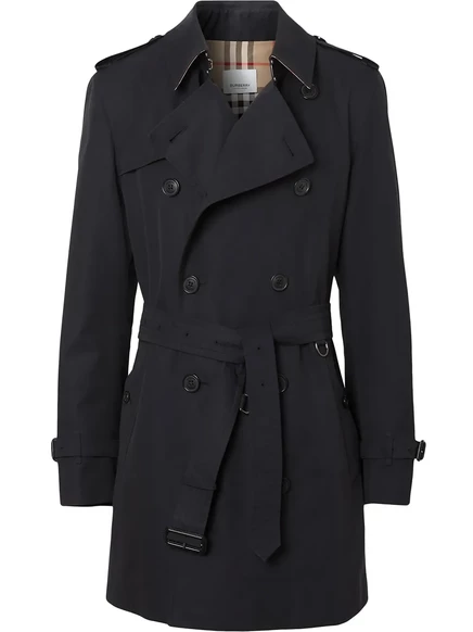 Мужской тренч Burberry из хлопкового габардина, синий