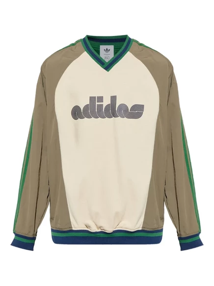 толстовка с цветным логотипом adidas x Brain Dead Originals green