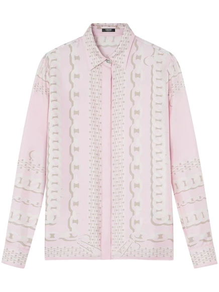 Шелковая рубашка Versace Treasure pink