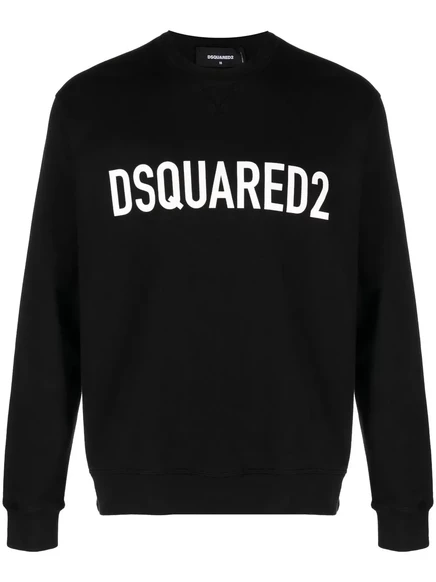 Мужская толстовка DSquared2 с логотипом, черная