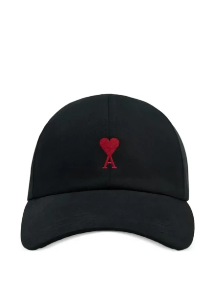Кепка AMI Paris Ami de Coeur, черная